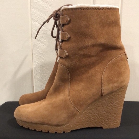 Michael Kors Winter Boots Suede Brown with zip - Picture 6 of 16